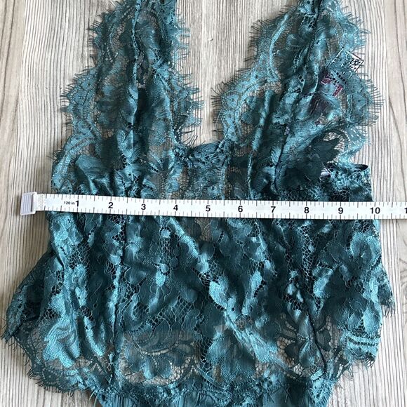 NWT Adore Me Women's Anouchka Unlined Bodysuit Aqua Size Small (MSRP $69) - Picture 8 of 11